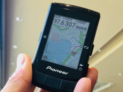 パイオニア新型GPSサイクルコンピューター「SGX-CA600」のナビ画面
